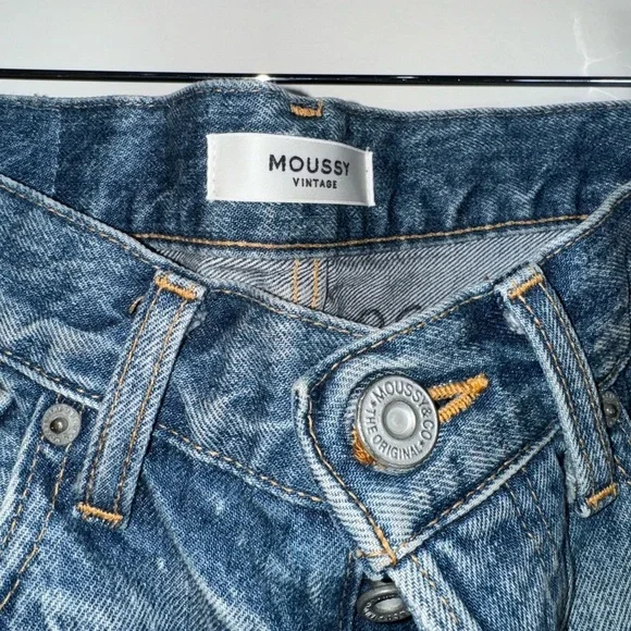MOUSSY Mid-Rise Skinny Leg Jeans